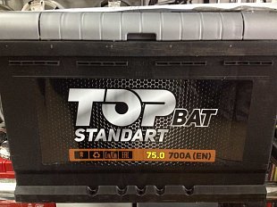 Аккумулятор 6СТ-75 TOPBAT STANDART